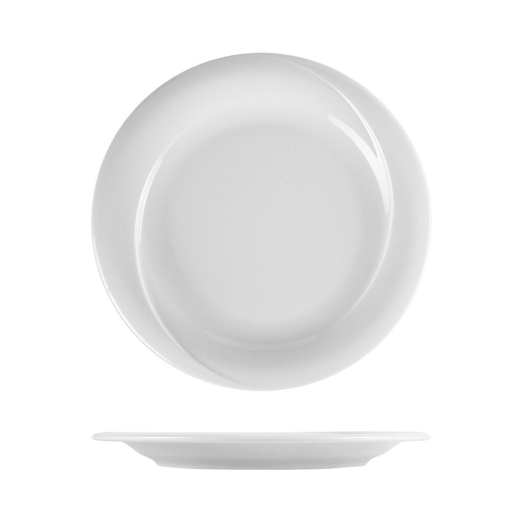 Turgla X-tanbul dia.11.5Inch  Round White Porcelain Plate SKU: XT30DU00