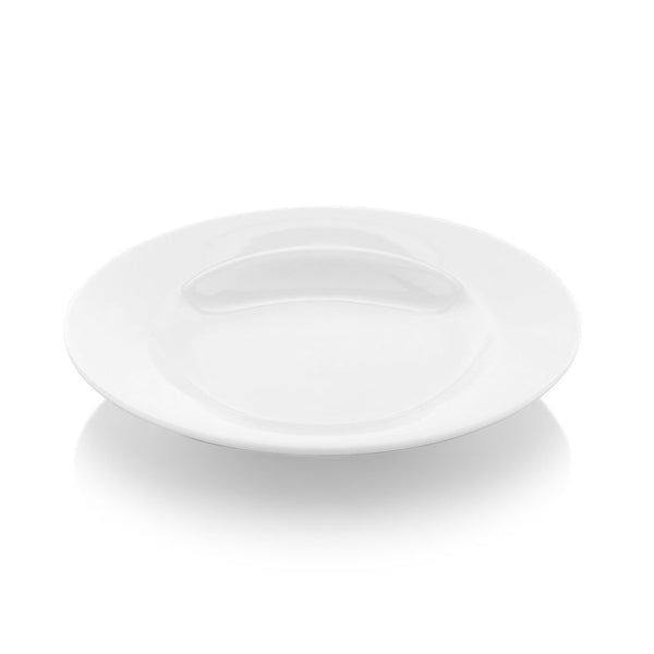 Turgla Delta dia.9.25Inch  h:1.75Inch  13 oz. Round White Porcelain Bowl SKU: YO24CK00
