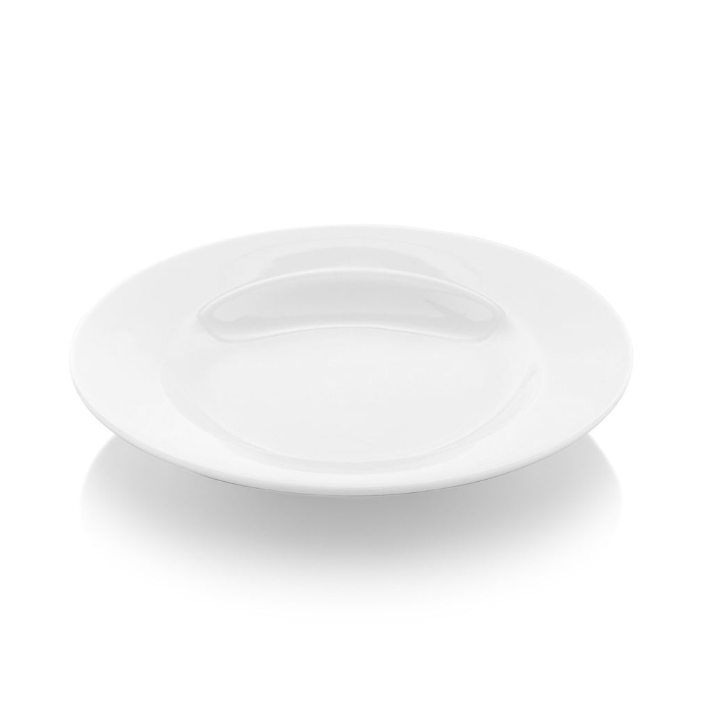Turgla Delta dia.9.25Inch  h:1.75Inch  13 oz. Round White Porcelain Bowl SKU: YO24CK00