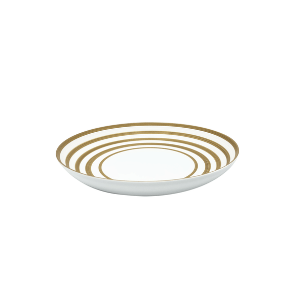 Jl Coquet HEMISPHERE Striped Copper - Pasta Plate - 9.4 in SKU: HEM1009BS0044