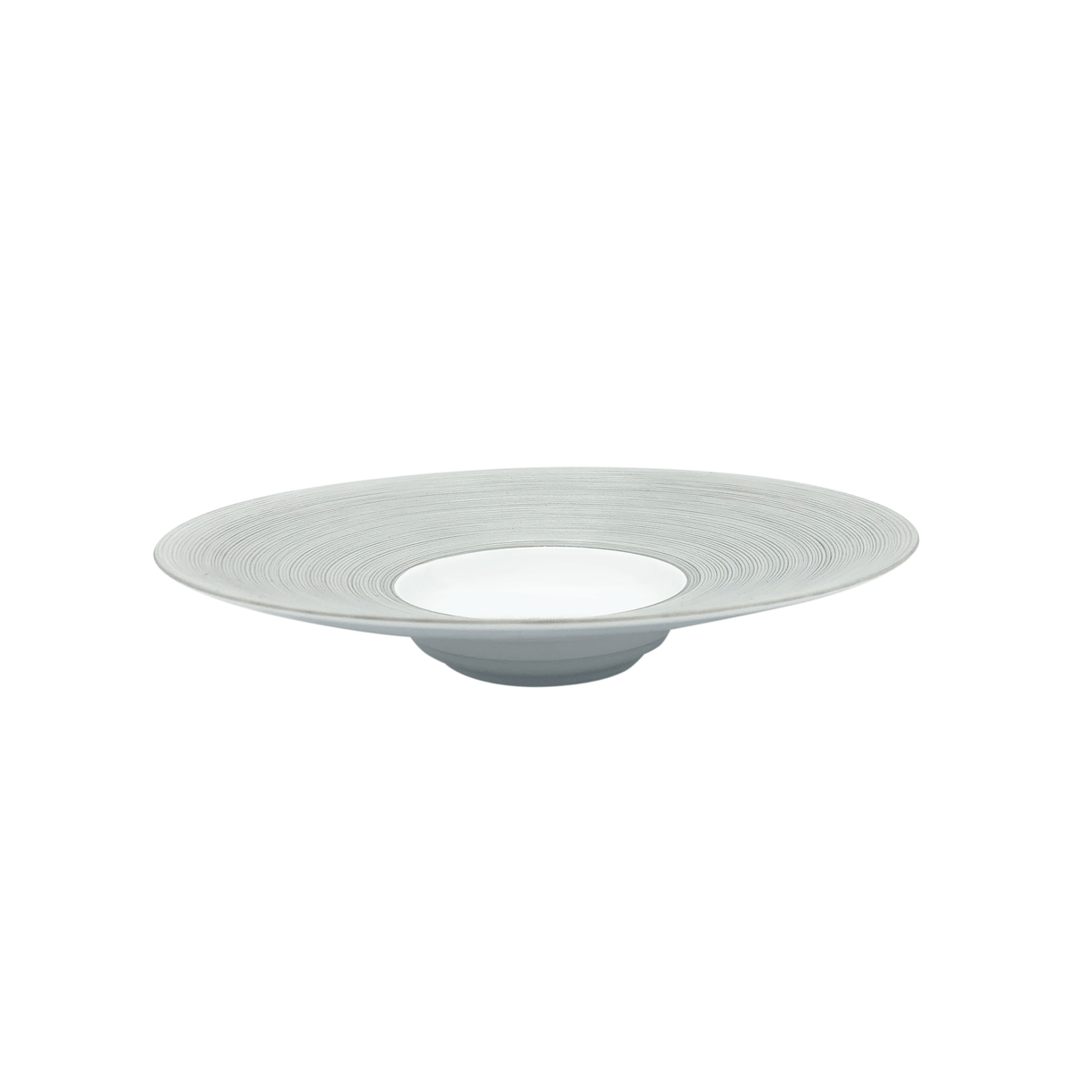 Jl Coquet HEMISPHERE Grey - Deep plate with rim MM - 9.1 in SKU: HEM1024BS0029