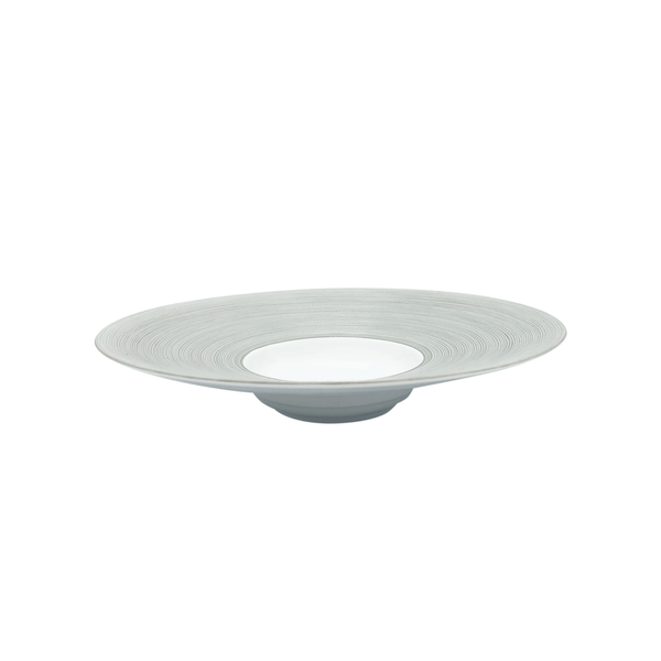 Jl Coquet HEMISPHERE Grey - Deep plate with rim MM - 9.1 in SKU: HEM1024BS0029