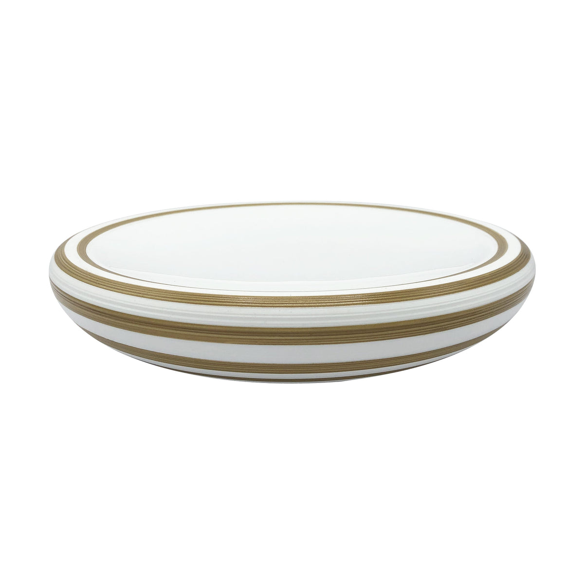Jl Coquet HEMISPHERE Striped Copper - Bubble Flat Plate - 9.4 in SKU: HEM1089BS0044