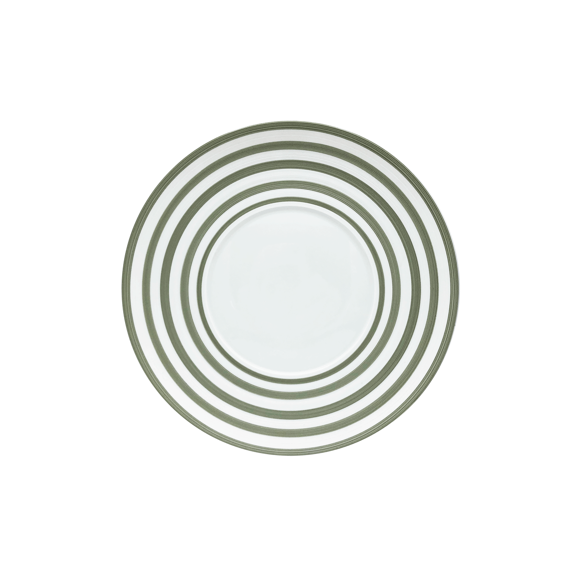 Jl Coquet HEMISPHERE Striped Khaki Green - Flat Plate - 10.6 in SKU: HEM1034BS0083