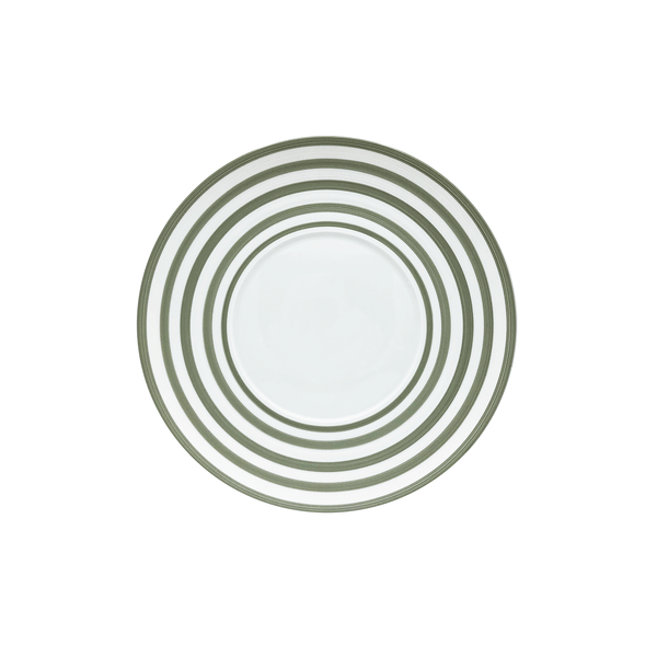 Jl Coquet HEMISPHERE Striped Khaki Green - Flat Plate - 10.6 in SKU: HEM1034BS0083