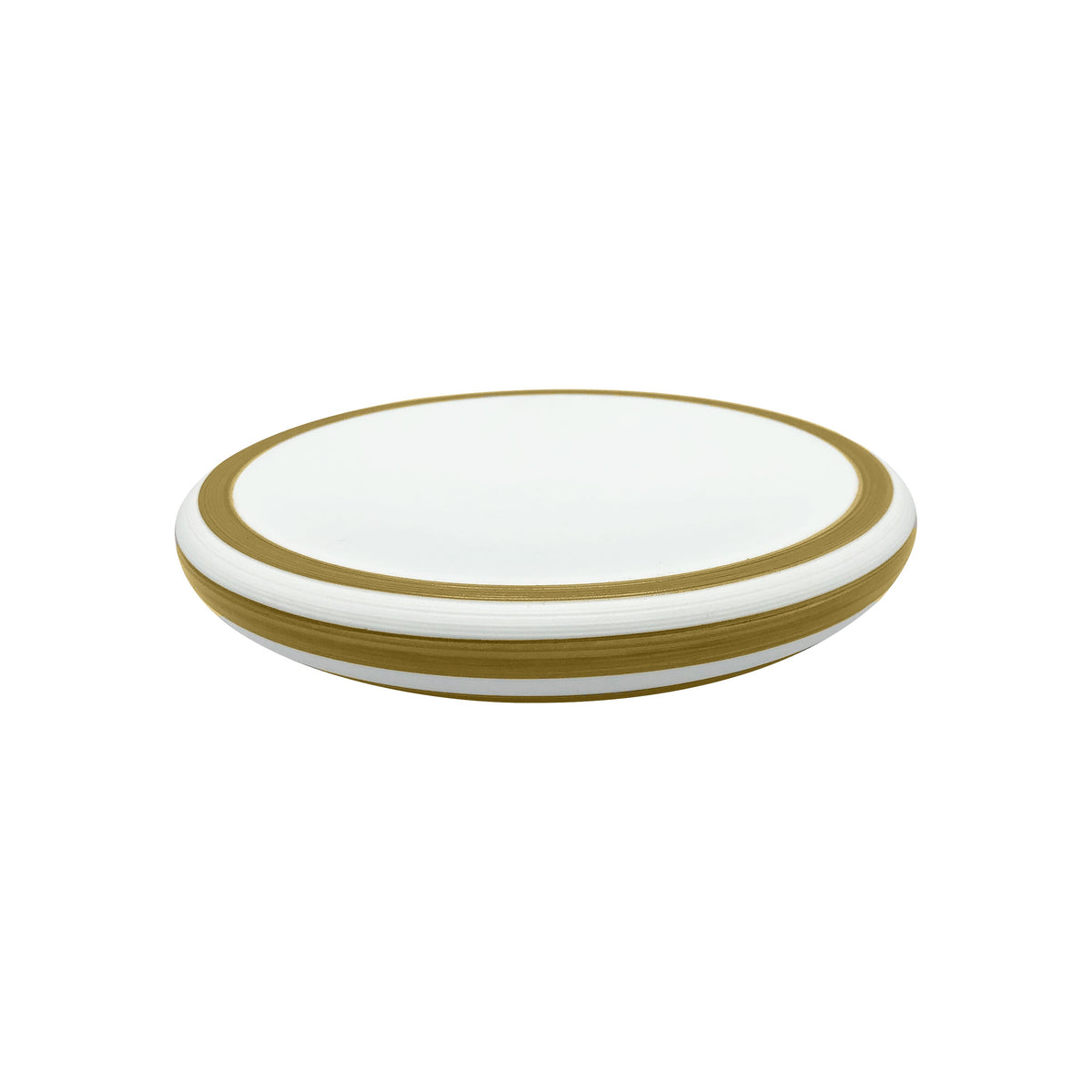 Jl Coquet HEMISPHERE Striped Copper - Mini Bubble Flat Plate - 6.5 in SKU: HEM1097BS0044