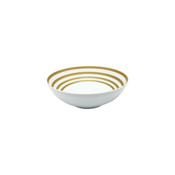 Jl Coquet HEMISPHERE Striped Copper - Large Salad Bowl - 7.7 in SKU: HEM2013BS0044