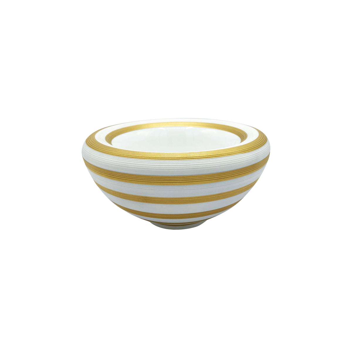 Jl Coquet Gold Striped Hemisphere - Bubble Bowl - 13.5 fl oz SKU: HEM2032BSA055