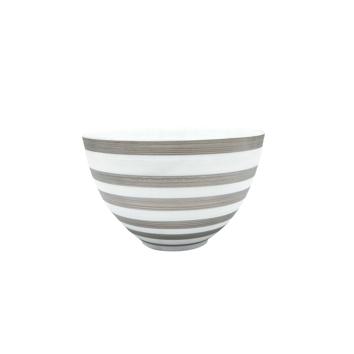 Jl Coquet HEMISPHERE Striped Platinum - Maxi Bowl - 15.2 fl oz SKU: HEM2009BSP028