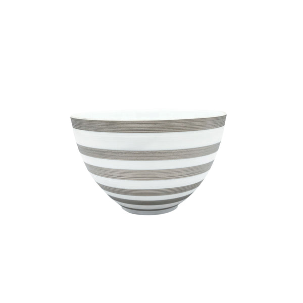 Jl Coquet HEMISPHERE Striped Platinum - Maxi Bowl - 15.2 fl oz SKU: HEM2009BSP028