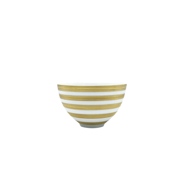 Jl Coquet HEMISPHERE Striped Gold - Medium Bowl - 5.1 fl oz SKU: HEM2010BSA055