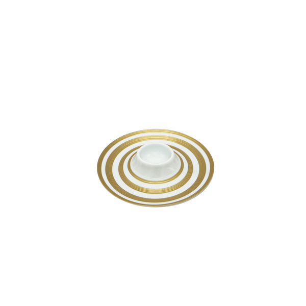 Jl Coquet Gold Striped Hemisphere - Egg Cup - 5.5 in SKU: HEM6050BSA055