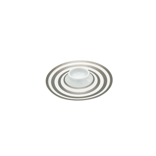 Jl Coquet HEMISPHERE Striped Platinum - Egg Cup - 5.5 in SKU: HEM6050BSP028