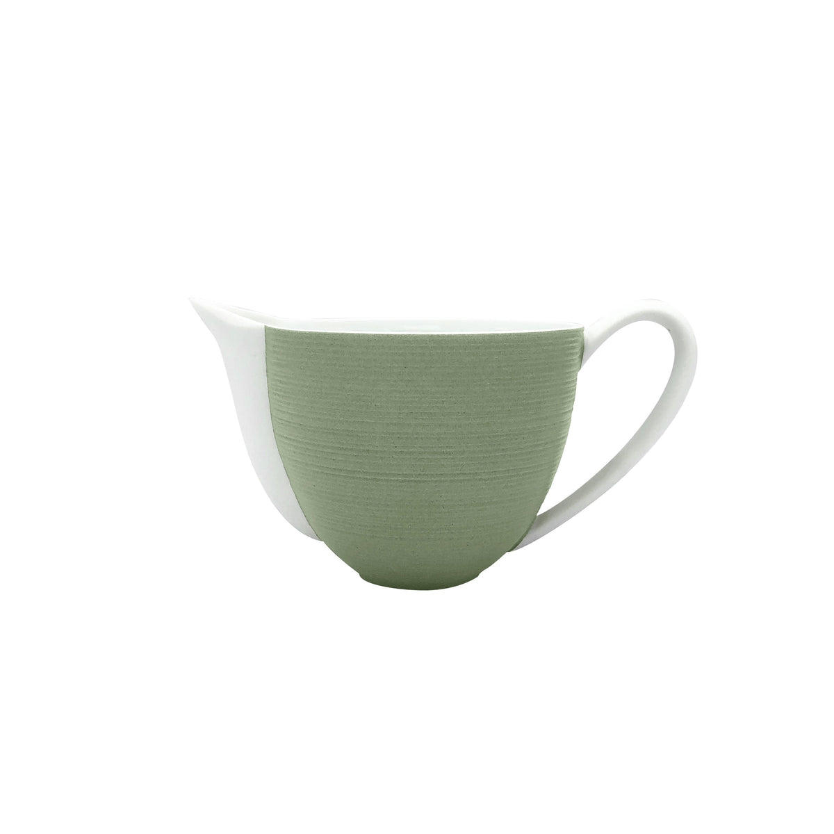 Jl Coquet HEMISPHERE Khaki Green - Small Creamer with Handle - 5.1 fl oz SKU: HEM4031BS0063
