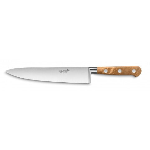 FORGED SABATIER DEG CHEF KNIFE 20 CM olive wood