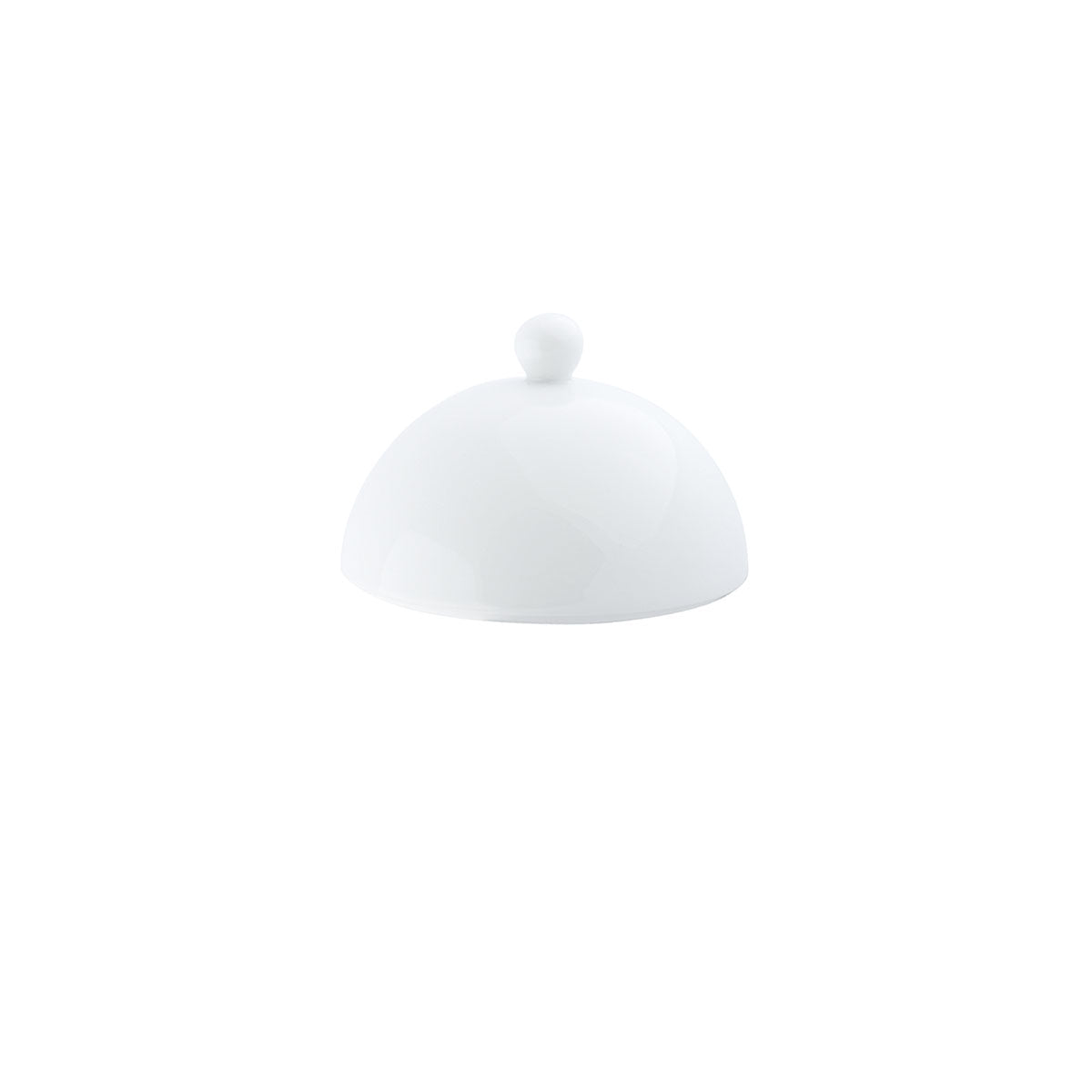 Jl Coquet HEMISPHERE White Enamel - Bell-shaped, Deep plate with rim - 4.9 in SKU: HOR1047BB0000