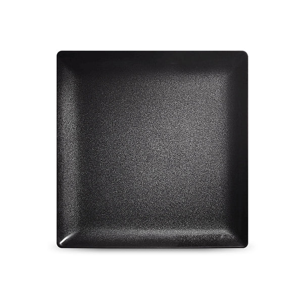 JL Coquet  NOIR PAILLET? - Assiette carree 24 cm 9.45 Inch SKU: ACC1020NPAINPAI000