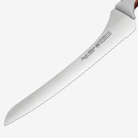 Gunter Wilhelm Thunder Offset Bread Knife, 10 Inch | Brown and Grey ABS Handle SKU: 10-118-1510