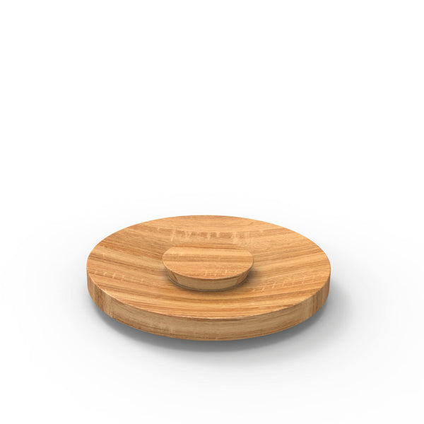 Tilt Jar - Lid - Oak - Oiled