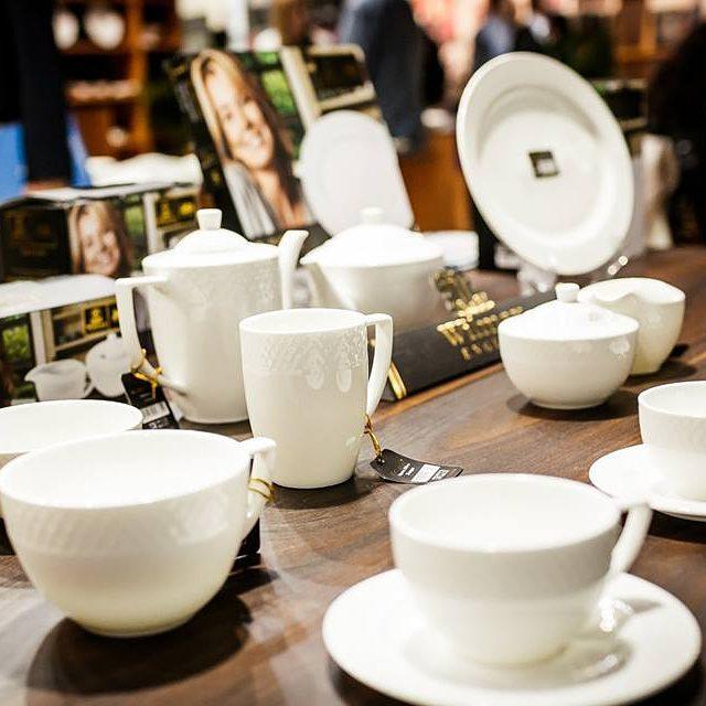 Wilmax Fine Porcelain 3 Oz | 90 Ml Coffee Cup & Saucer Set Of 6 In
