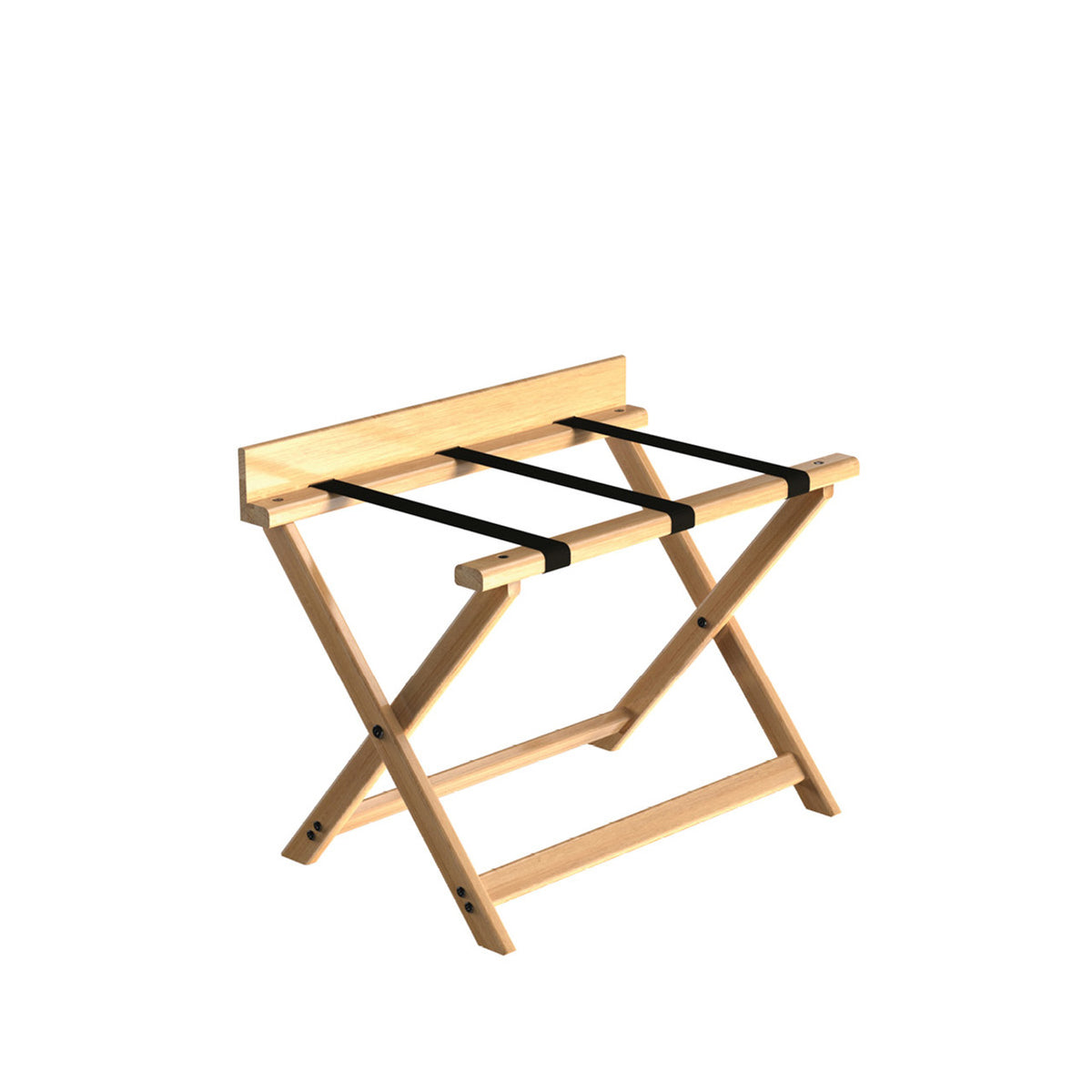 Bedroom Oak Luggage Rack with Backboard