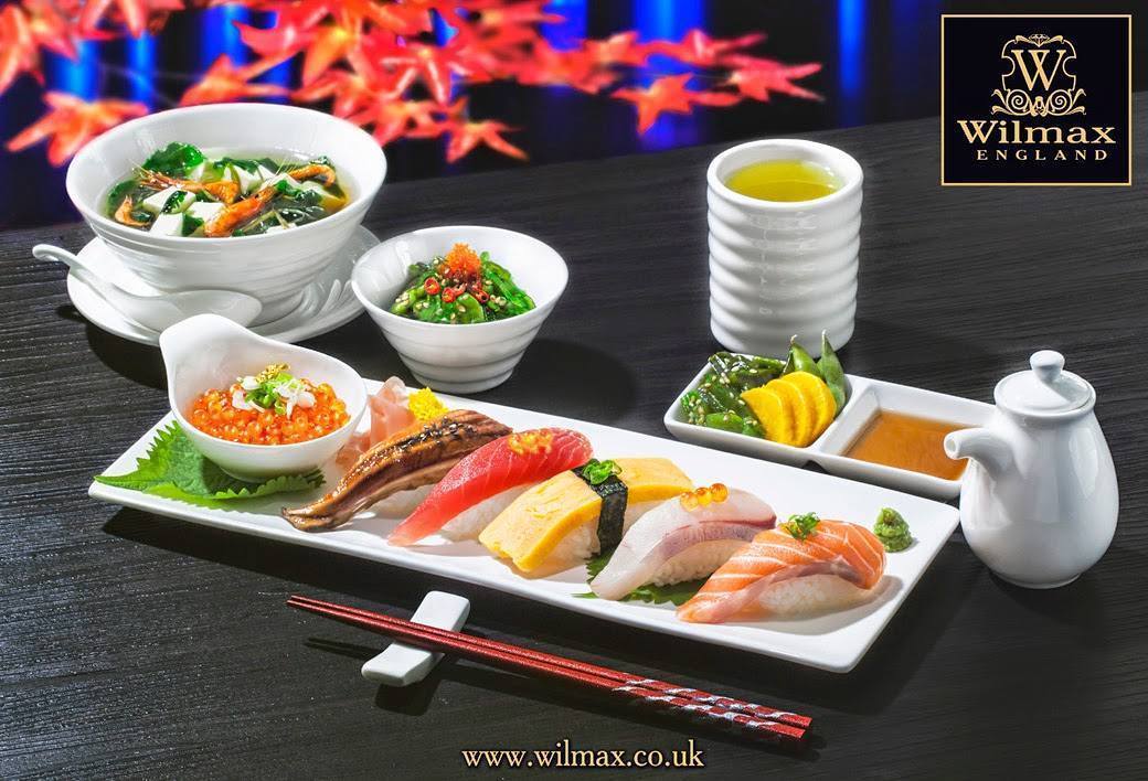 Wilmax Fine Porcelain Sushi/Canape Dish 12" X 4.7"  | 30.5 X 12 Cm SKU: WL-992015/A
