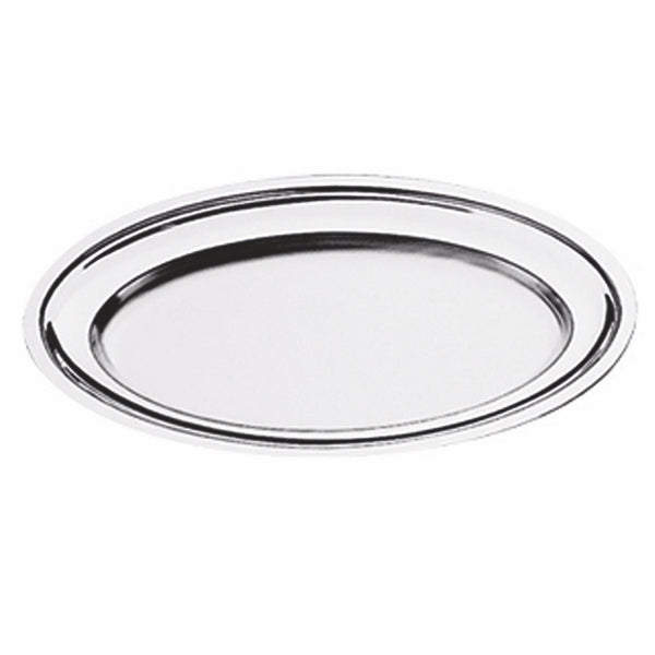 Oval Serving Plate With Reinforced Edge L: 9-7/8" W: 6-3/4"