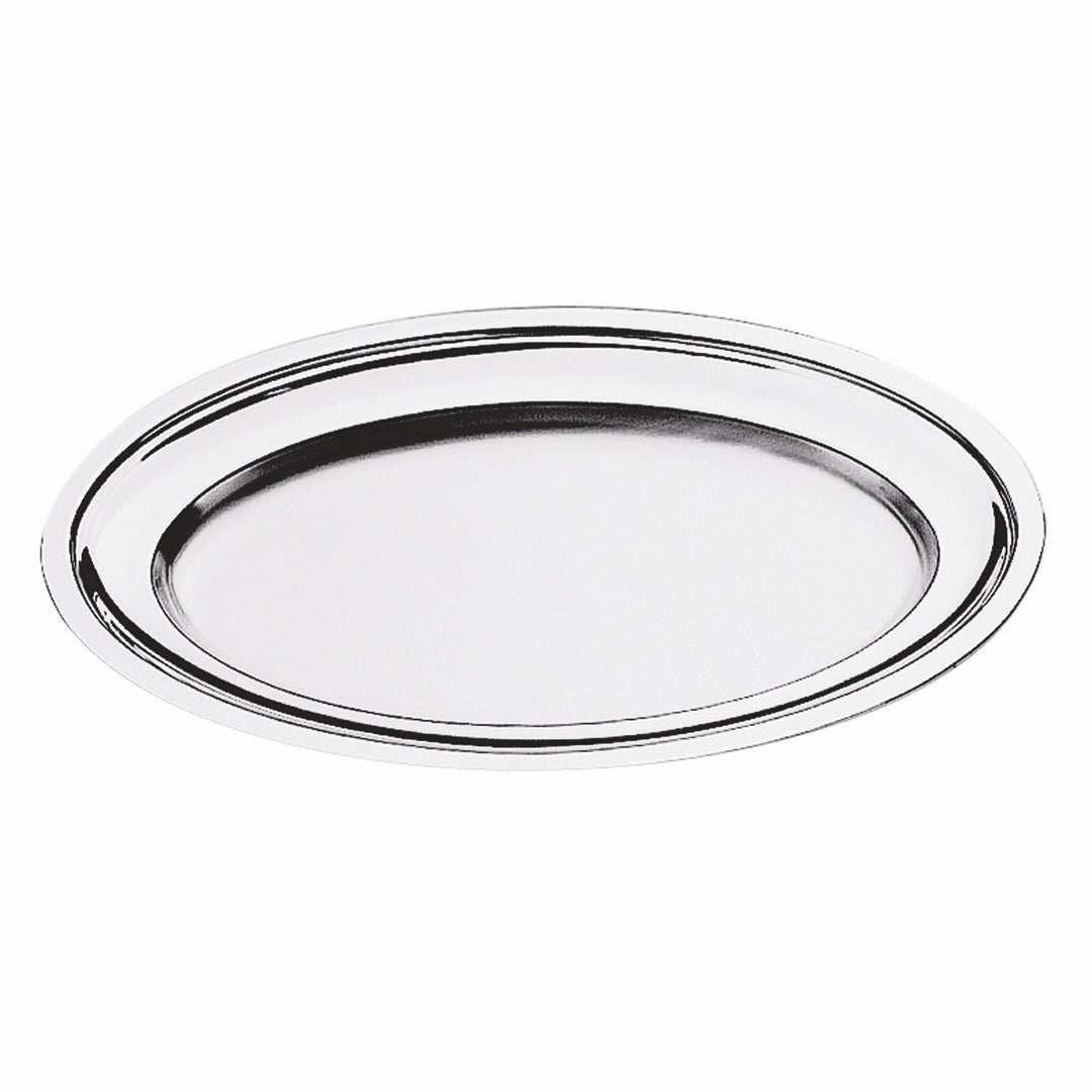 Oval Serving Plate With Reinforced Edge L: 23-5/8" W: 16-1/8"