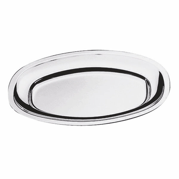 Oval Serving Plate With Reinforced Edge L: 13-3/4" W: 10-1/2"