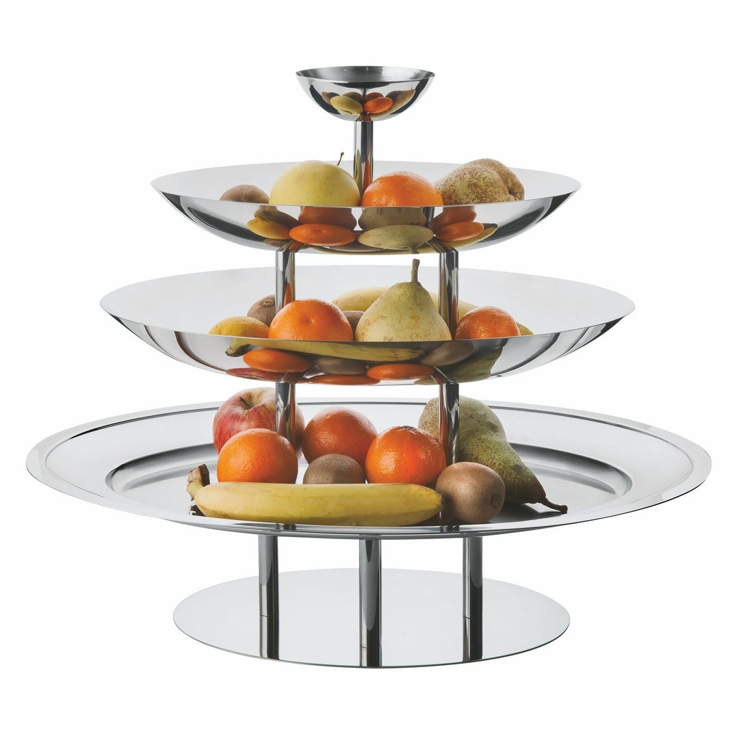 Elevated Four-Tier Fruit Bowl H: 19-1/3"