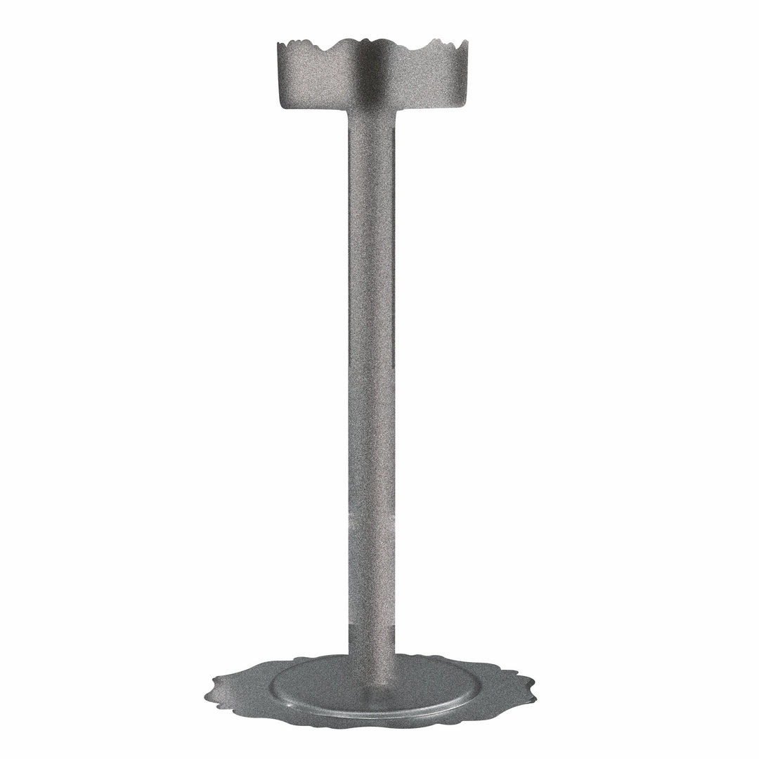 Wine Bucket Stand;  Pewter H: 24-3/8"