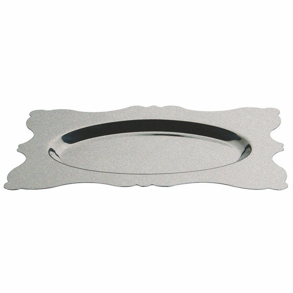 Rectangular Tray With Oval Center;  Pewter 22" X 15-3/4"