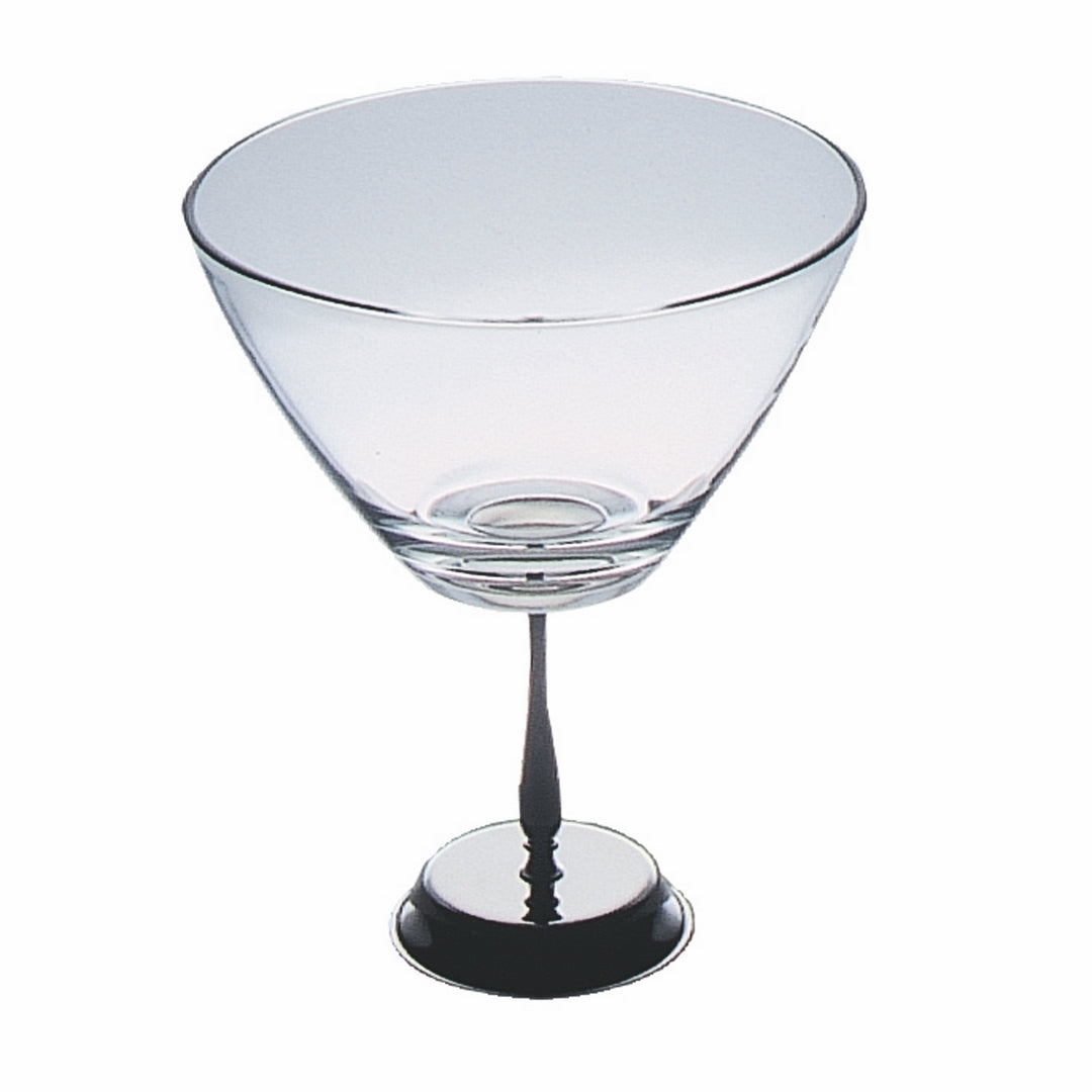 Glass Round Bowl With Base;  H: 11-3/8" D: 8-1/2" C: 91-3/8" Oz.