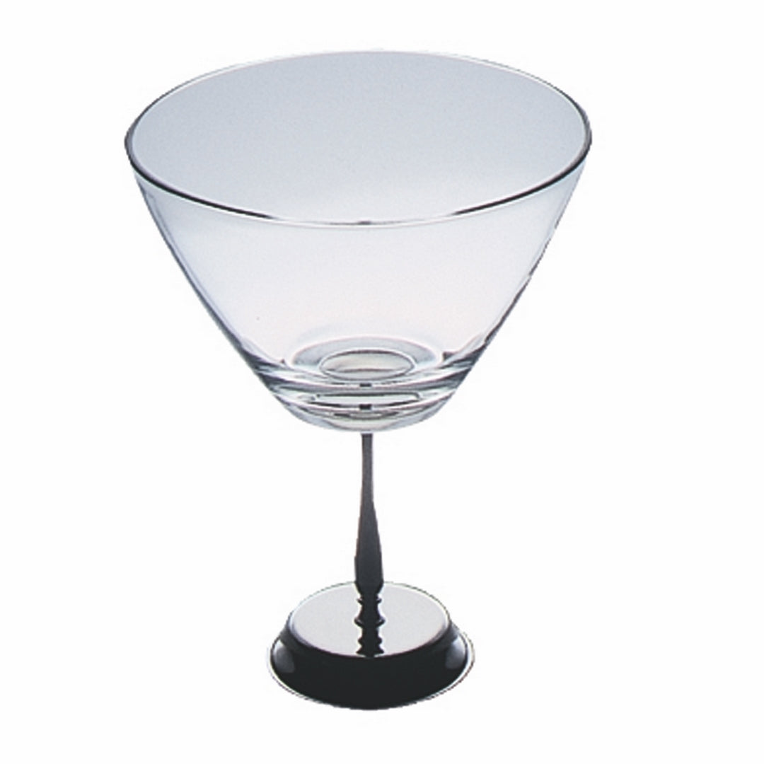 Glass Round Bowl With Base;  H: 6-3/4" D: 4-3/4" C: 15-1/4 Oz.