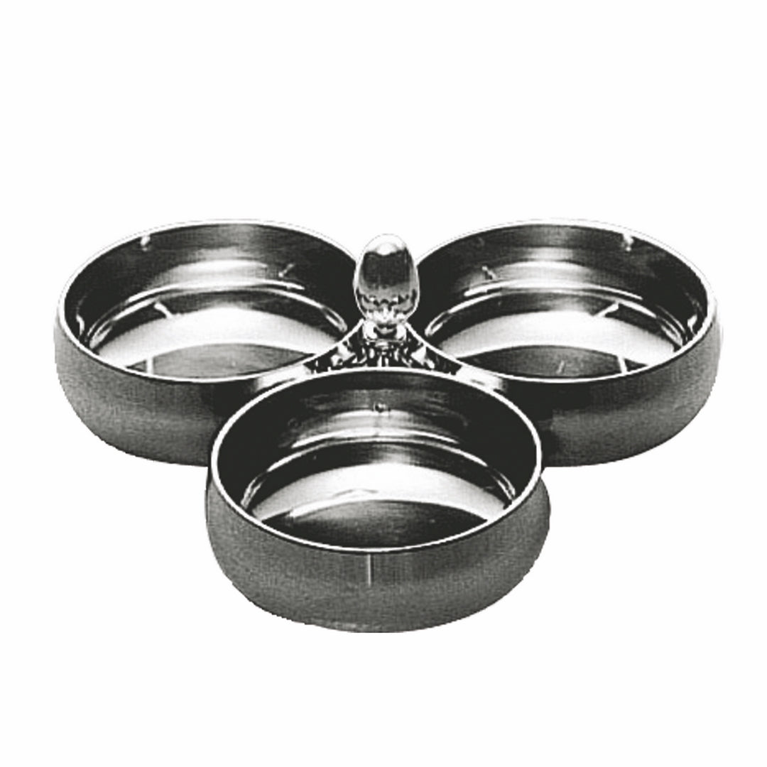Stackable Snack Server With 3 Bowls;  D: 7-7/8" C: 5-1/8 Oz. X 3