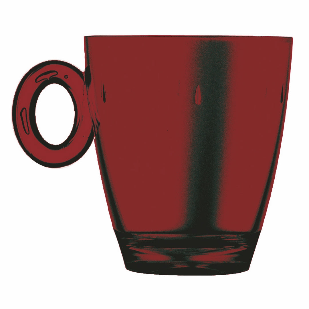 Polycarbonate Mug; Transparent Colors Garnet