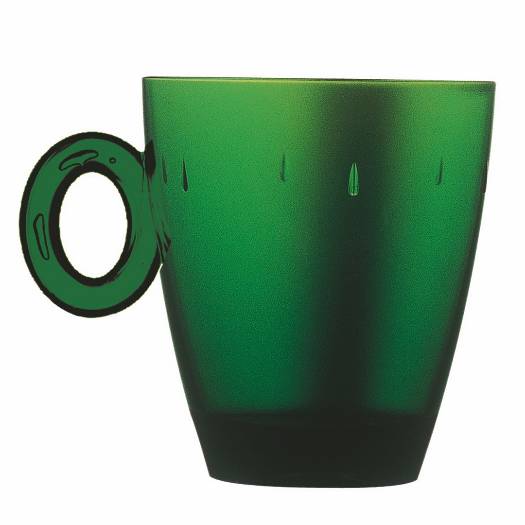 Polycarbonate Mug; Transparent Colors Emerald