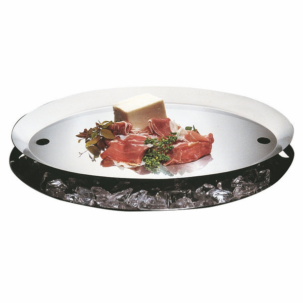 Oval Cooling Bowl With Insert;  L: 18-1/8" W: 12-1/4" C: 1 Gallon