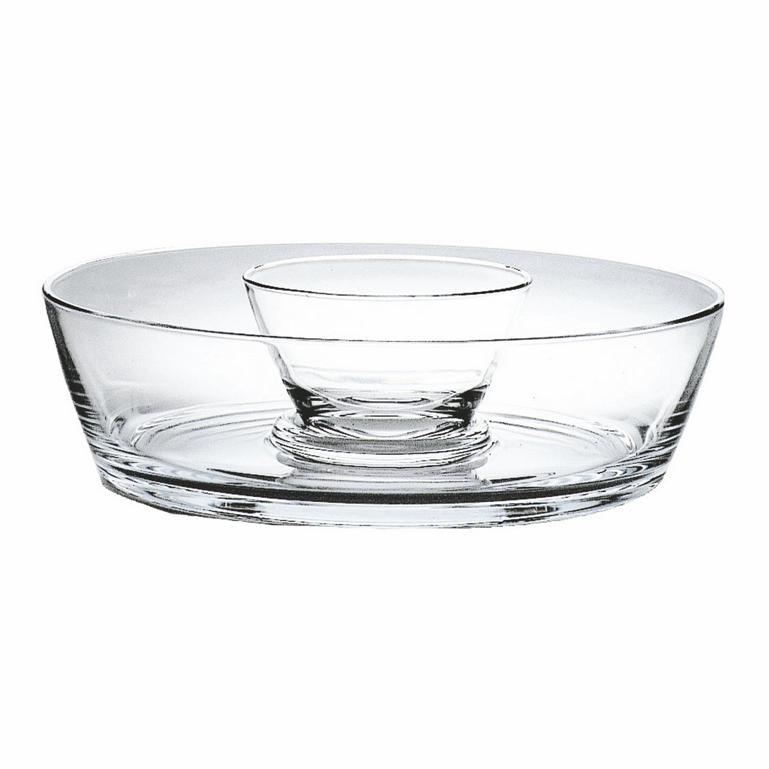 Salad Set In Glass H: 3-1/8" D: 11" C: 101-1/2 Oz.