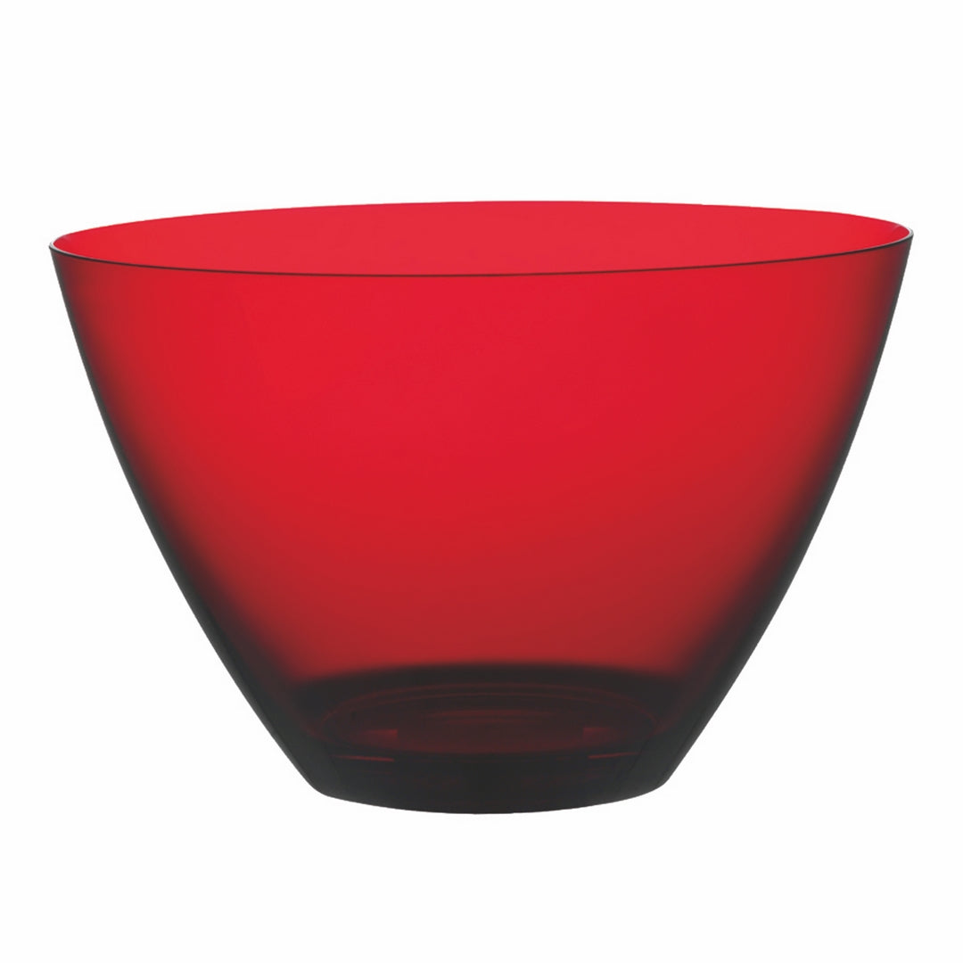 Polycarbonate Round Bowl; H: 2-7/8" D: 4-3/4" C: 13-1/2 Oz. Garnet