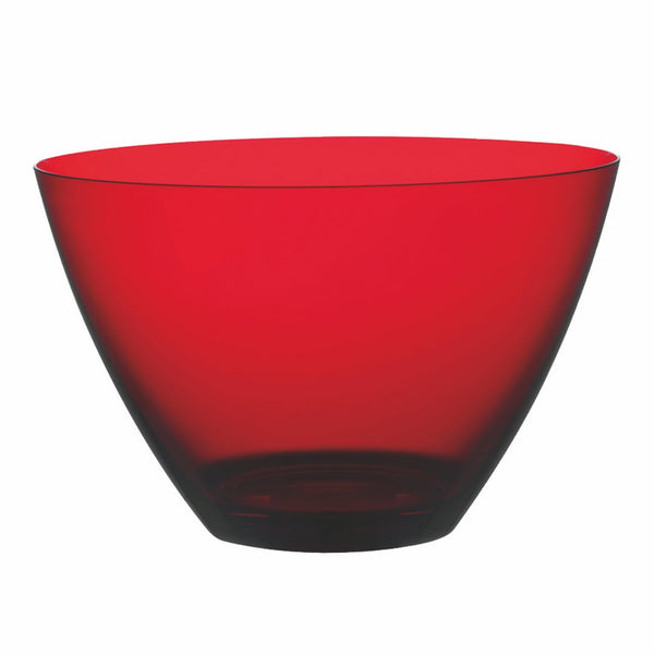 Polycarbonate Round Bowl; H: 2-7/8" D: 4-3/4" C: 13-1/2 Oz. Garnet