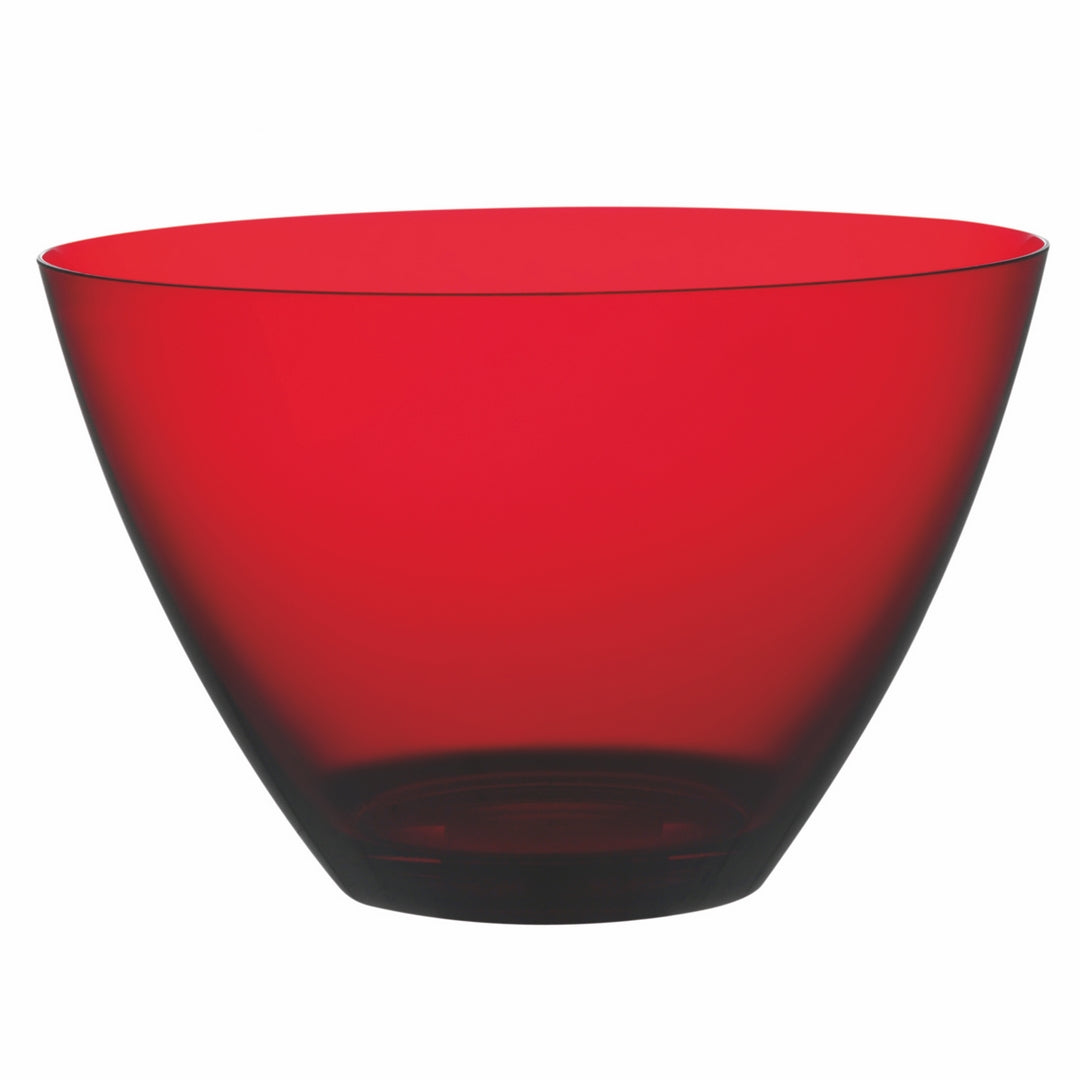 Polycarbonate Round Bowl; H: 5-1/2" D: 8-1/2" C: 74-3/8 Oz. Garnet