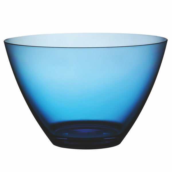 Polycarbonate Round Bowl; H: 5-1/2" D: 8-1/2" C: 74-3/8 Oz. Sapphire