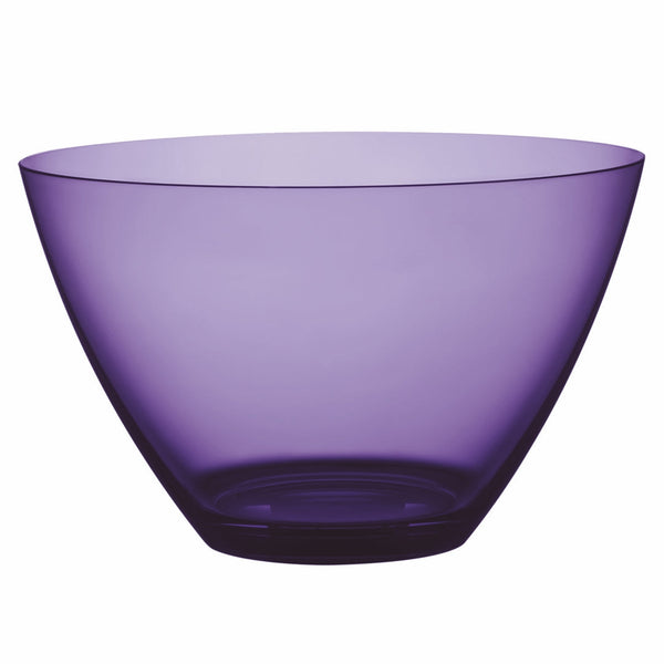 Polycarbonate Round Bowl; H: 6-5/8" D: 11" C: 6-1/3 Quarts Amethyst