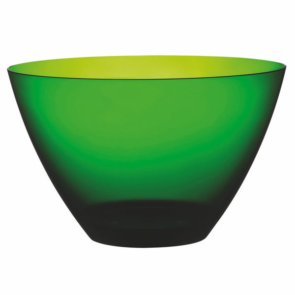 Polycarbonate Round Bowl; H: 6-5/8" D: 11" C: 6-1/3 Quarts Emerald