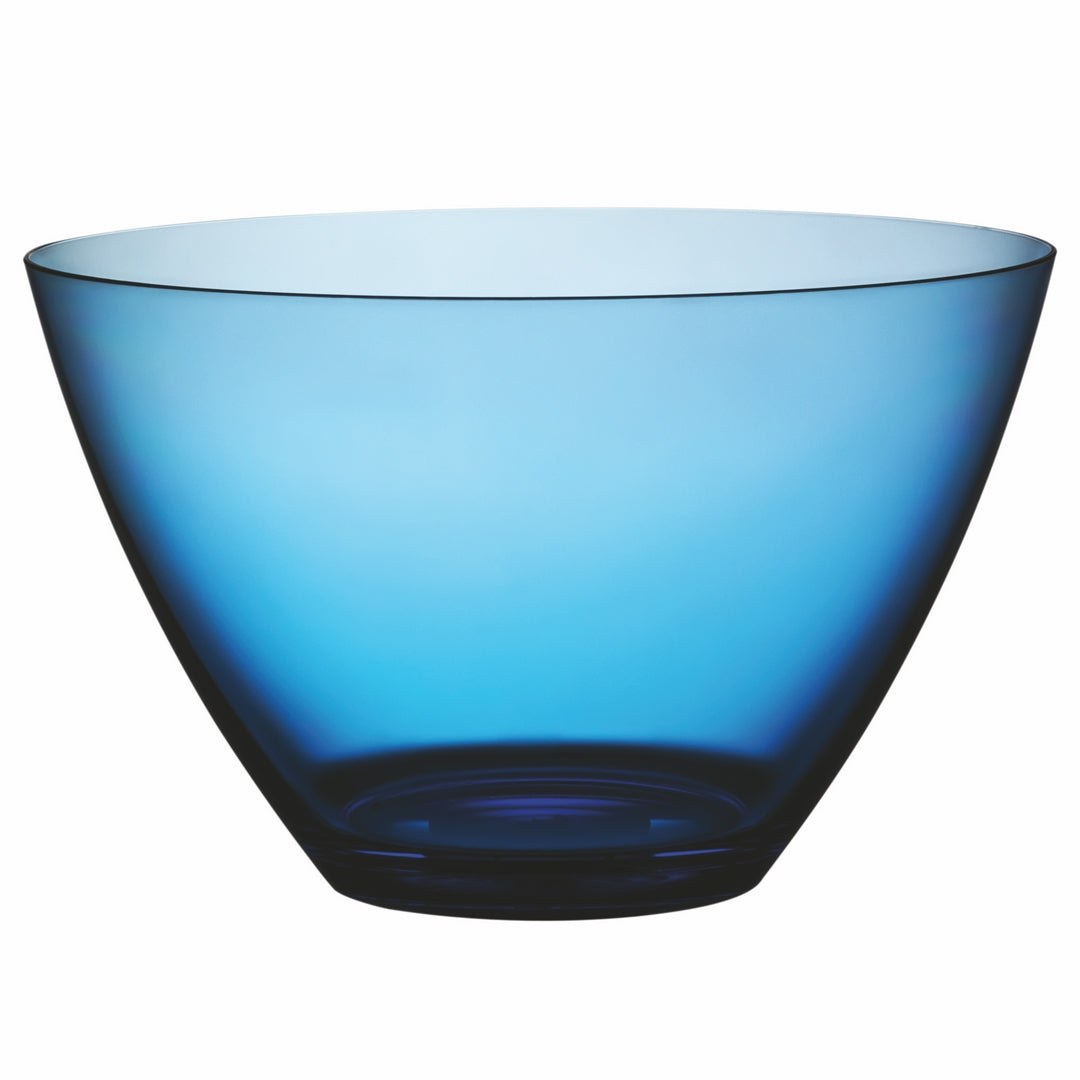 Polycarbonate Round Bowl; H: 6-5/8" D: 11" C: 6-1/3 Quarts Sapphire