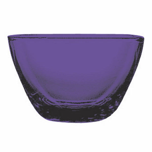 Polycarbonate Square Bowl; L: 3-7/8" W: 3-7/8" Amethyst