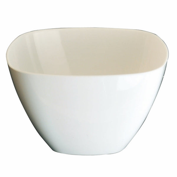 Polycarbonate Square Bowl; L: 3-7/8" W: 3-7/8" White