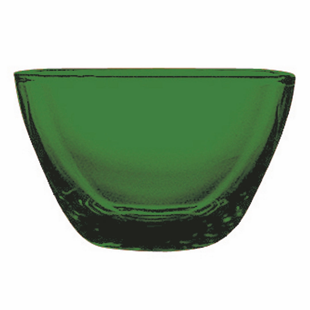 Polycarbonate Square Bowl; L: 3-7/8" W: 3-7/8" Emerald