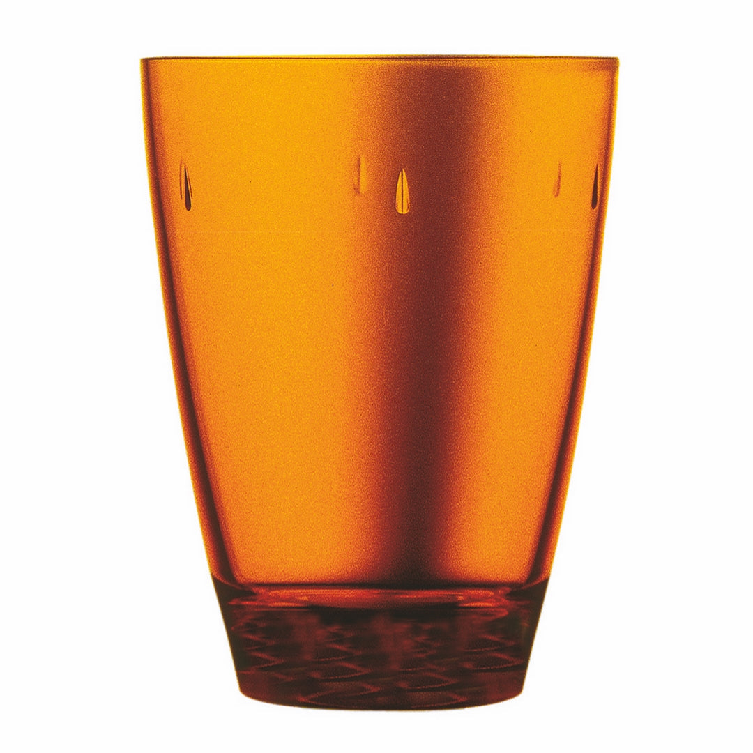 Polycarbonate Tumbler; H: 5" C: 15-1/4 Oz. Amber